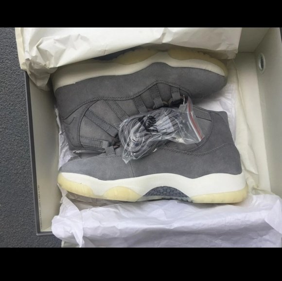 Jordan 11 grey suede